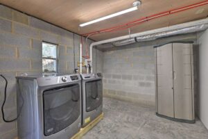 modern NC mountain cabin with separate laundry room