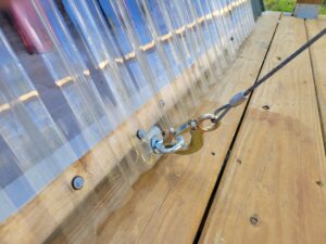 A-frame on creek glamping site near Boone North Carolina